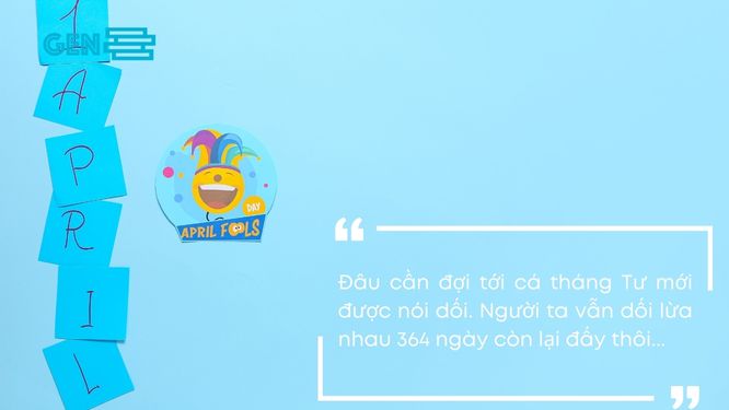 Cap cá tháng tư hay để đăng lên Facebook, Instagram