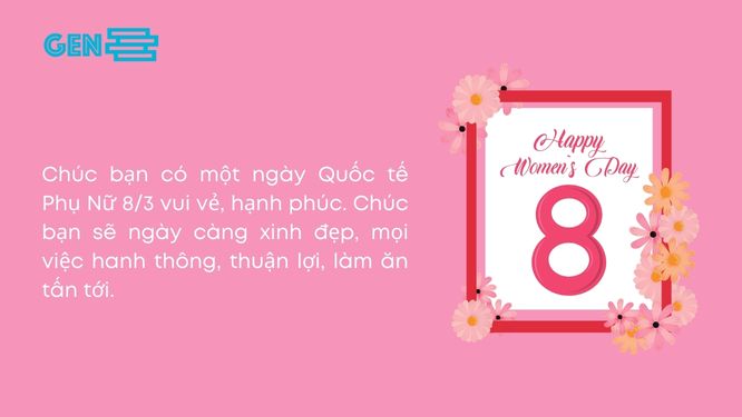 Lời chúc mùng 8 tháng 3 cho bạn bè, đồng nghiệp