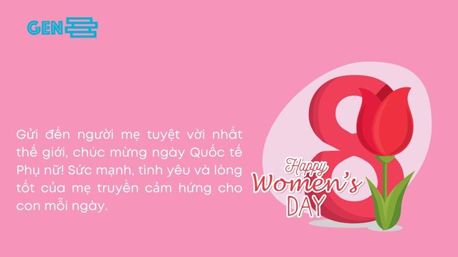 Lời chúc mùng 8 tháng 3 cho mẹ