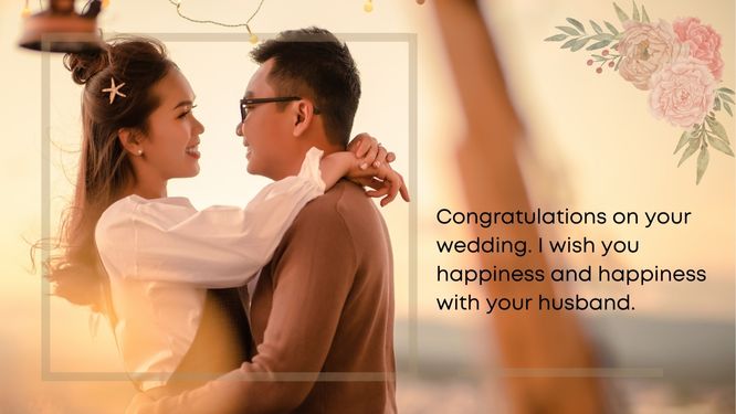 Chúc mừng đám cưới bằng tiếng Anh cho anh chị em trong gia đình