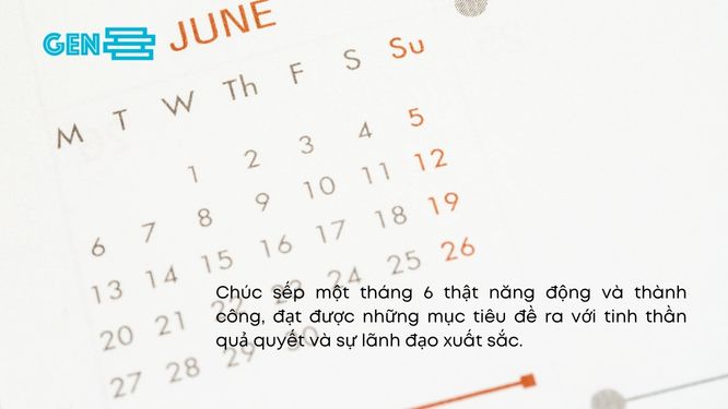 Stt tháng 6 dành tặng sếp, cấp trên