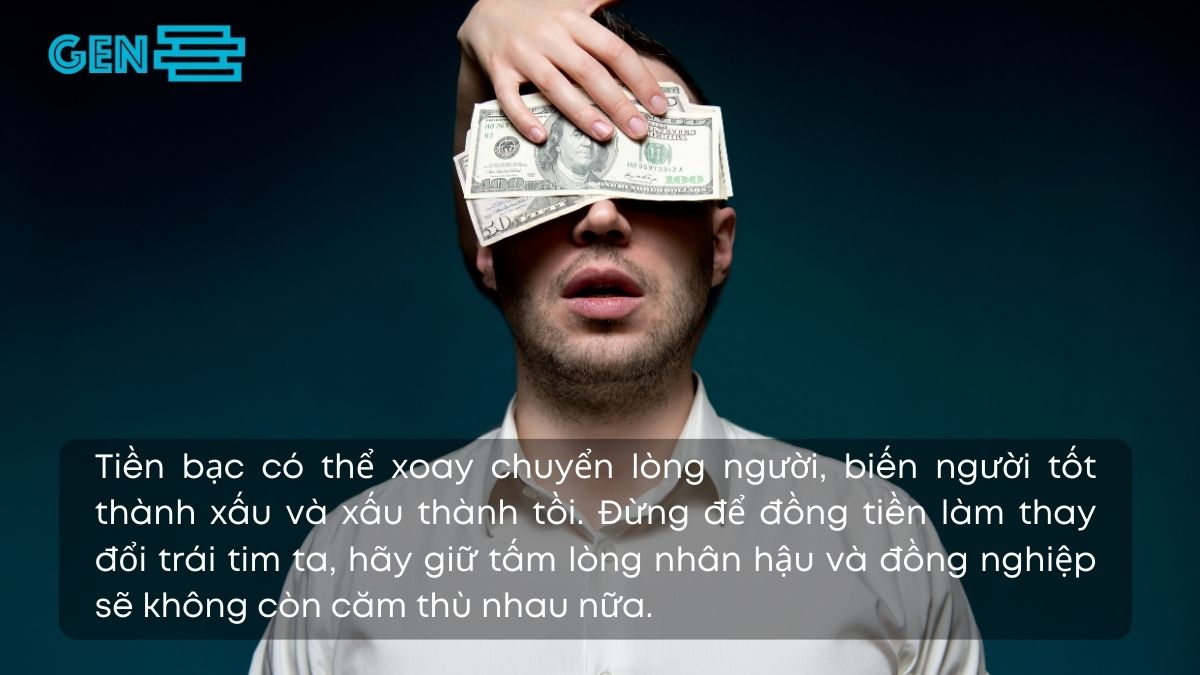 Stt tiền bạc làm thay đổi con người, đồng nghiệp không ưa nhau